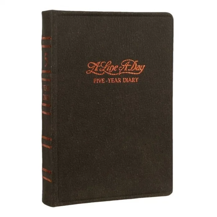 VJ DEFTER TARİHSİZ AJANDA 5 YILLIK VINTAGE KAHVERENGİ 2 1082