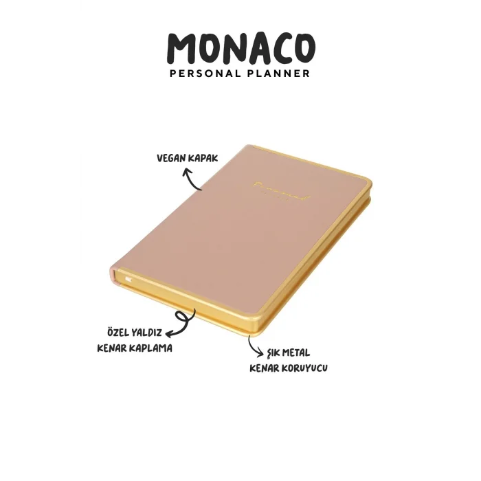 VJ VEGAN DERİ GEÇMELİ KPK TARİHSİZ AJANDA PLANLAYICI A5 100GR IVORY 224YP 125-1946