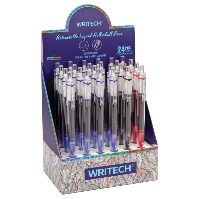 WRITECH W-927 BASMALI ROLLER 0.5MM KALEM (MAVİ)