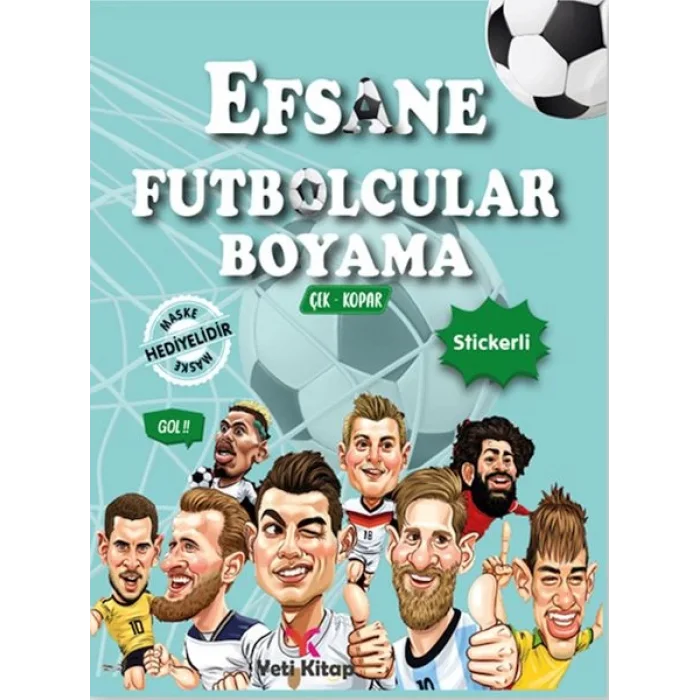 YETİ KİTAP EFSANE FUTBOLCULAR BOYAMA KİTABI