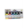 ARTDECO PARMAK BOYASI SETİ 6X75ML TEMEL RENKLER