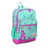 CORAL HIGH KIDS SU YEŞİLİ NEON PEMBE FLAMINGO DESENLİ DÖRT BÖLMELİ OKUL SIRT ÇANTASI 23111