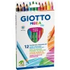 Giotto Mega Tri Askili 12Li Kuru Boya
