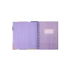 VJ DEFTER SPİRALLİ ÇİZGİLİ PURPLE KİT 1720