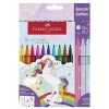 FABER CASTELL UNİCORN KEÇELİ KALEM SETİ 10+3 RENK