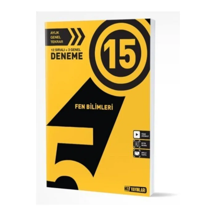 5. Sınıf Fen Bilimleri 15li Deneme Hız Yayınları