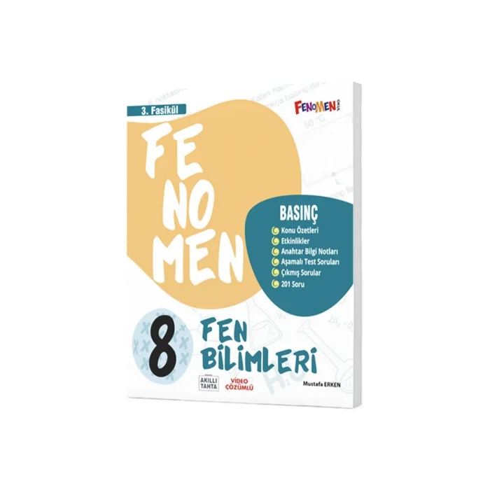 8. Sınıf Fen Bilimleri Fenomen Fasikül 3 Basınç Fenomen Okul Yayınları