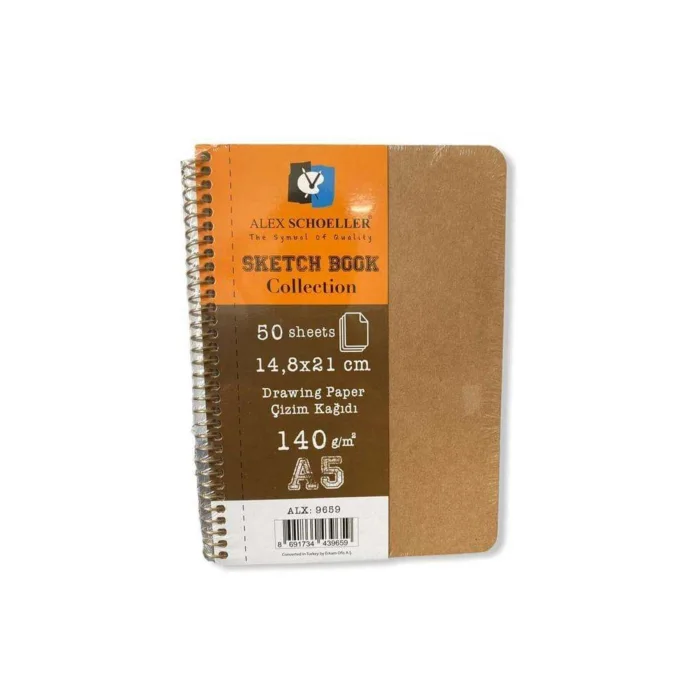 ALEX SKETCH BOOK A5 COLLECTION 140GR 50 YP ALX-9659