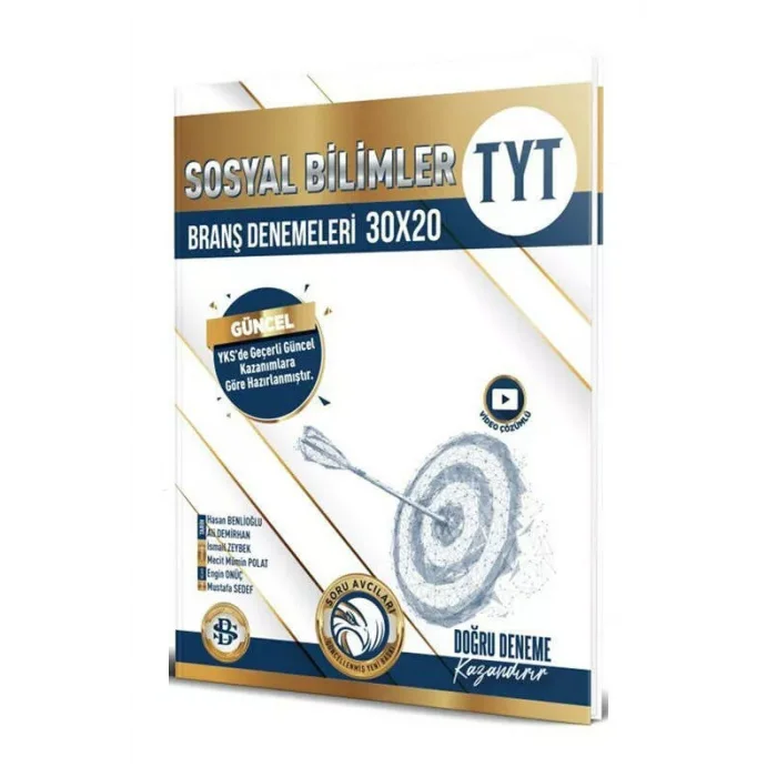 Bilgi Sarmal Yayınları TYT Sosyal Bilimler 30 x 20 Branş Denemeleri