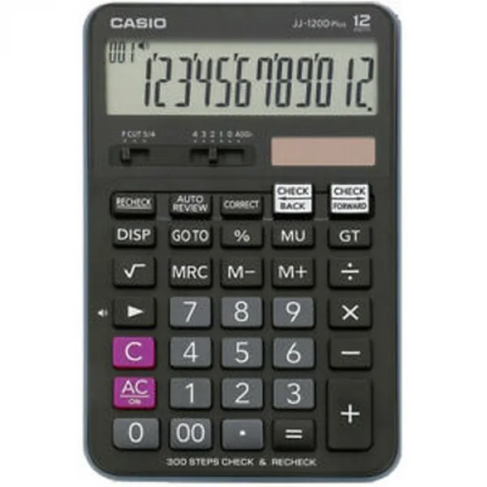 Casio Hesap Makinesi Masaüstü Jj-120Dplus 12 Hane