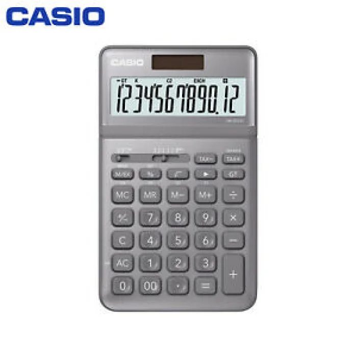 CASIO HESAP MAKİNESİ MASAÜSTÜ JW-200SC-GY GRİ