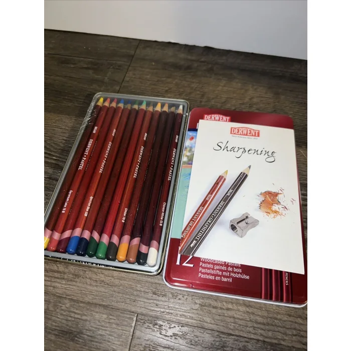DERWENT PASTEL KALEM 12Lİ TENEKE KUTU
