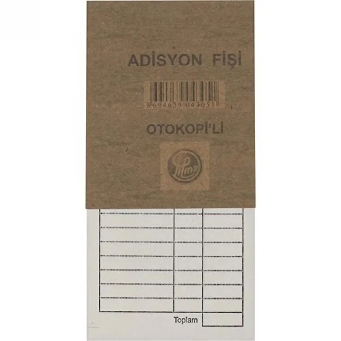 DİLMAN ADİSYON FİŞİ BÜYÜK OTOKOPİLİ