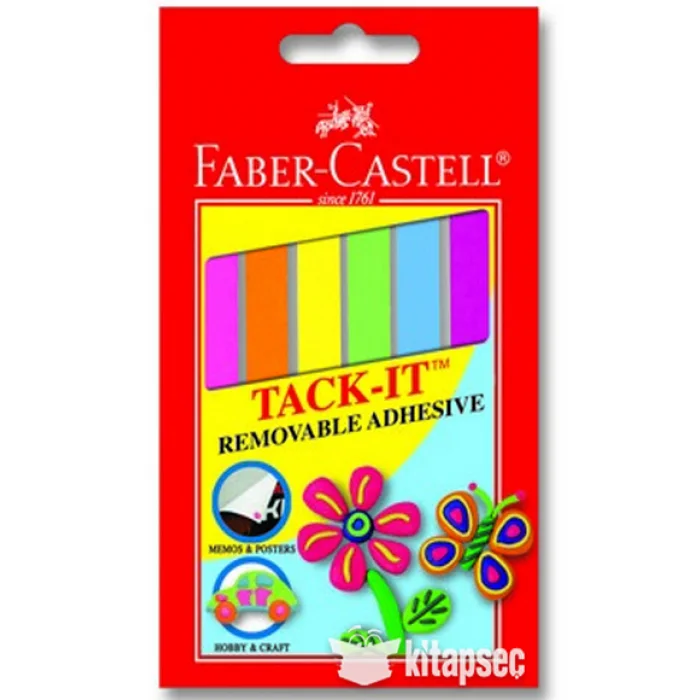 FABER CASTELL RENKLİ TACK-IT HAMUR YAPIŞTIRICI 50gr