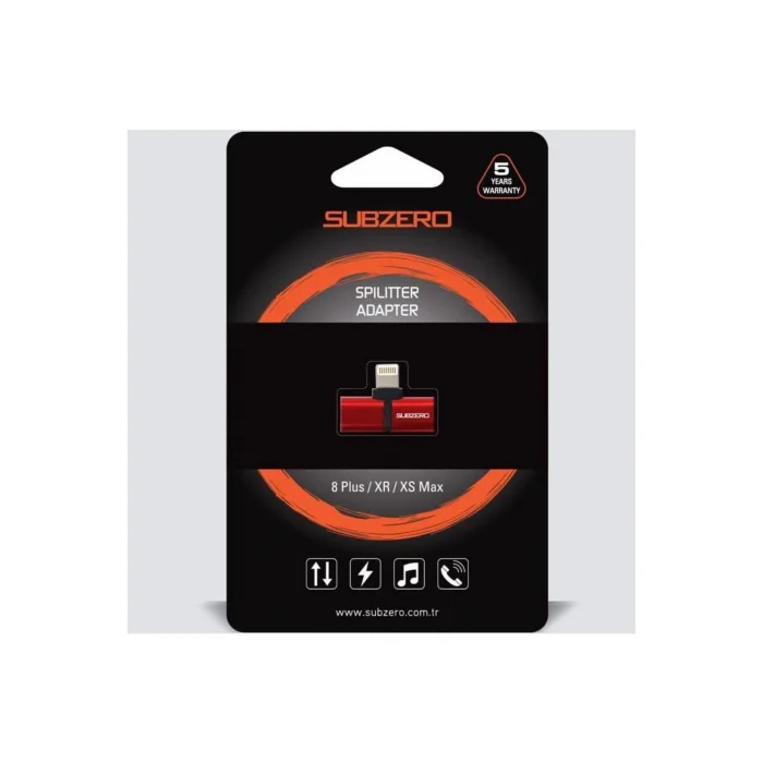 İphone 7 8 X Lightning Splıtter 2in1 Şarj Ve Kulaklık Subzero
