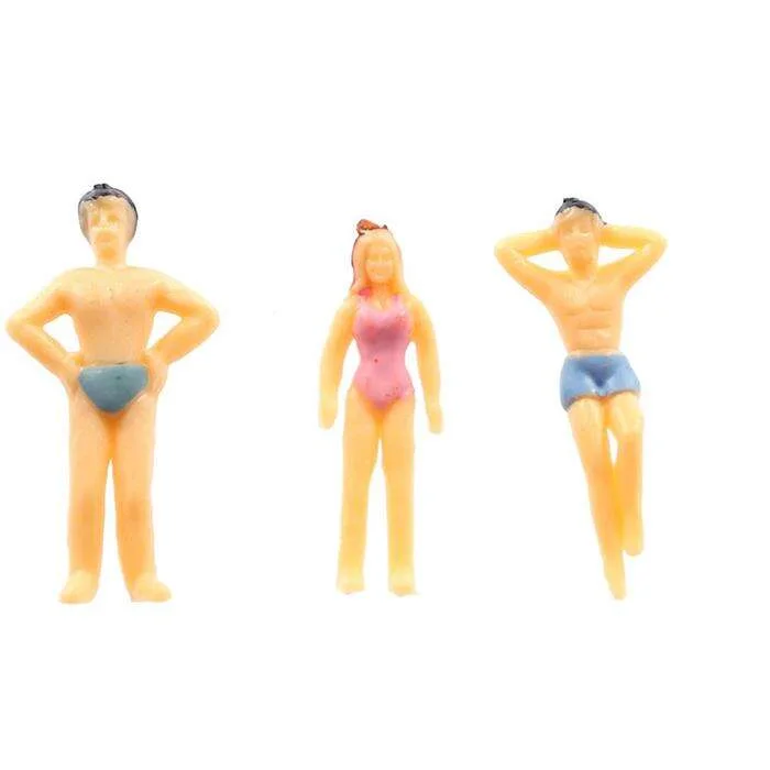 Jordania Maket 1:50 Ölçek Mayolu İnsan Figürü 3 Adet