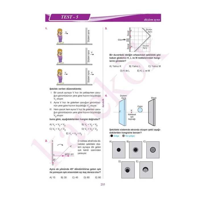 KAREKÖK TYT FİZİK SORU BANKASI