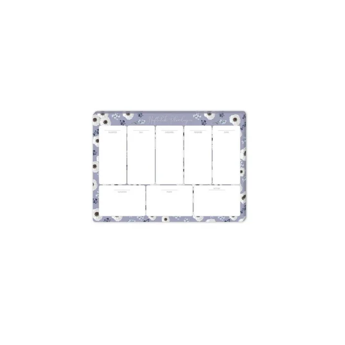 KESKİN HAFTALIK PLANNER BLOK LİLA ÇİÇEK