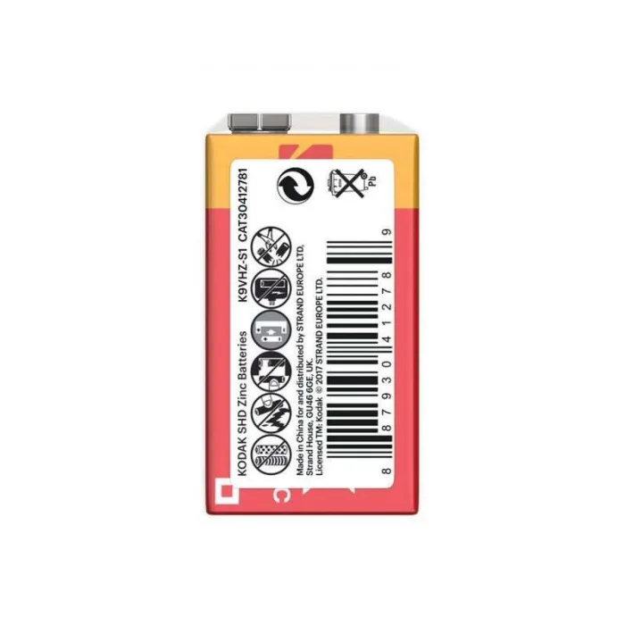 KODAK PİL ÇİNKO KARBN SHRİNK 9 VOLT (K9VZM-S1)