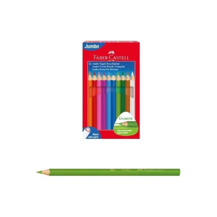 Kuru Boya 12 R. Jumbo T.b. Üçgen Beyaz