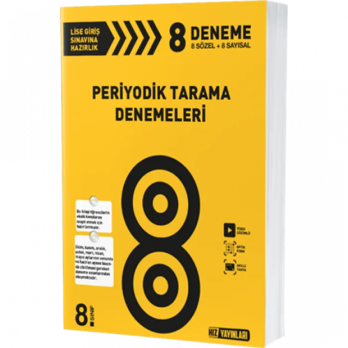 LGS 8. Sınıf Periyotik Tarama Denemeleri Hız Yayınları