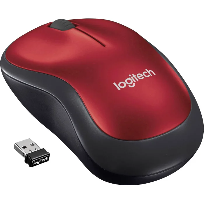 LOGITECH W.LESS M185 1000 DPİ KIRMIZI SİYAH MOUSE