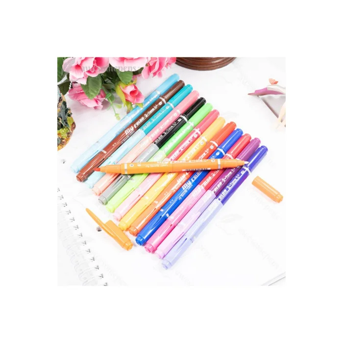 MY COLOR 2 ÇİFT UÇLU KEÇELİ KALEM GÜL 60/72