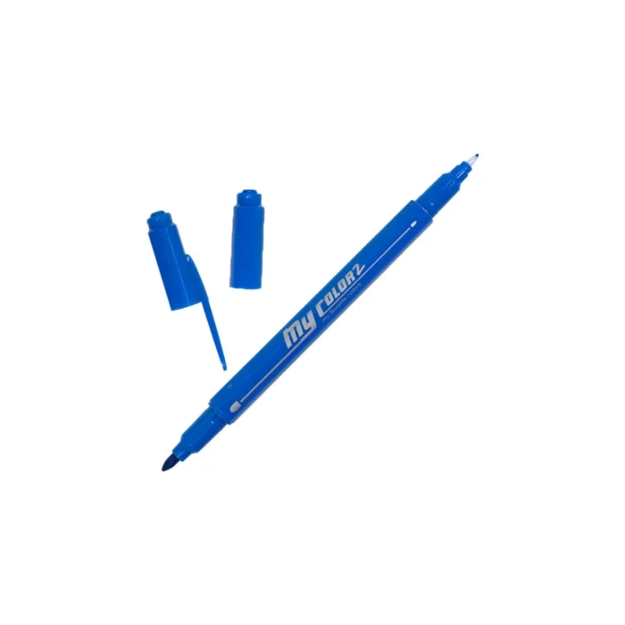 My Color 2 Çift Uçlu Keçeli Kalem Koyu Mavi