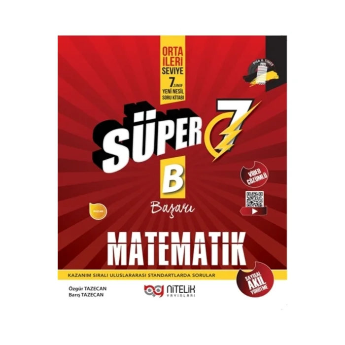 NİTELİK 7.SINIF YENİ NESİL SÜPER MATEMATİK SORU KİTABI