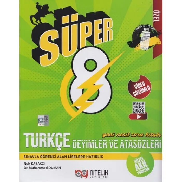 NİTELİK 8.SINIF YENİ NESİL SÜPER TÜRKÇE DEYİMLER VE ATASÖZLERİ SORU KİTABI