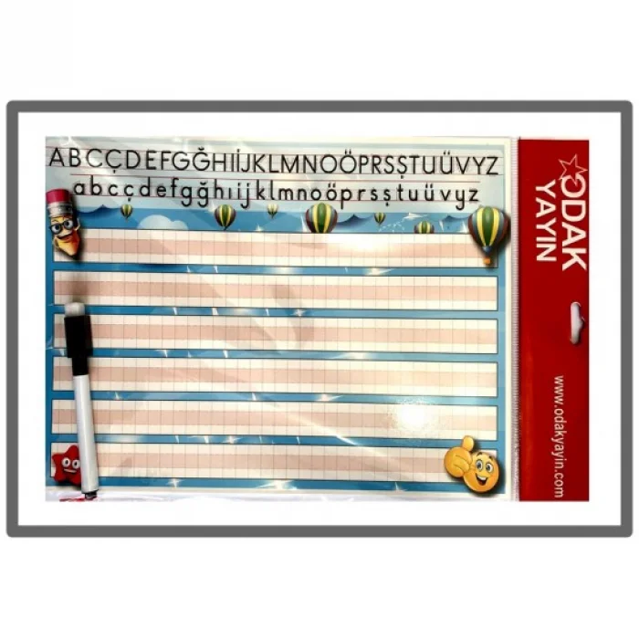 ODAK YAZI ÇALIŞMA KARTI A4