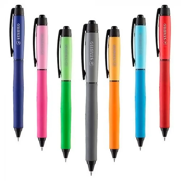 Roller Gel Stabilo Palette Rosa C/Tinta Negra Pemb