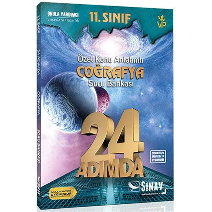 SINAV 11. SINIF COĞRAFYA 24 ADIMDA ÖZEL KONU ANLATIMLI SORU BANKASI (YENİ)