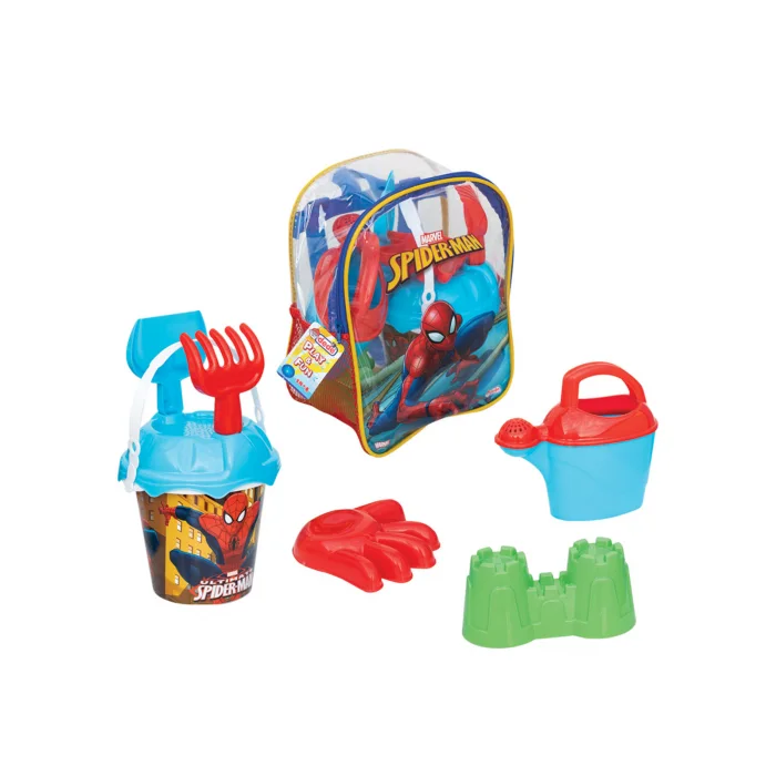 Spiderman Resimli Sırt Çantalı Plaj Set