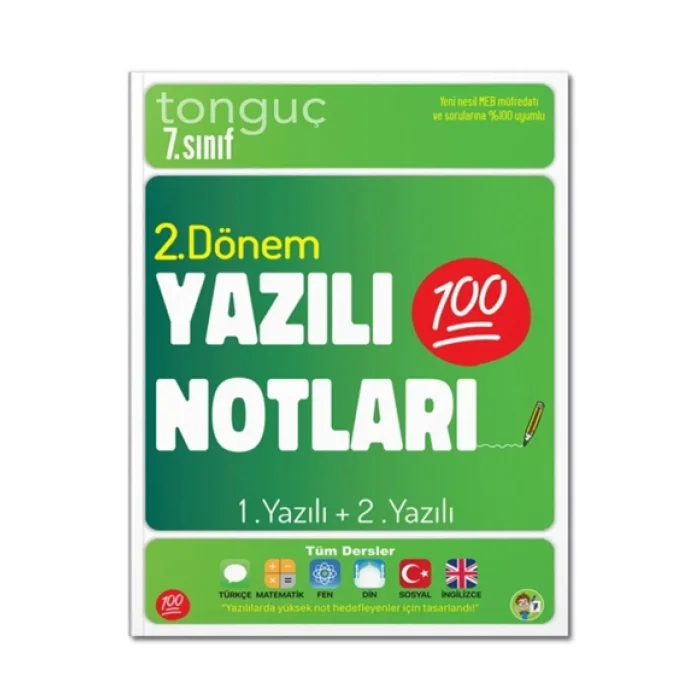 Tonguç Akademi 7. Sınıf Yazılı Notları 2. Dönem 1 ve 2. Yazılı