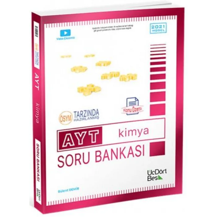 Üç Dört Beş 2025 AYT Kimya Soru Bankası