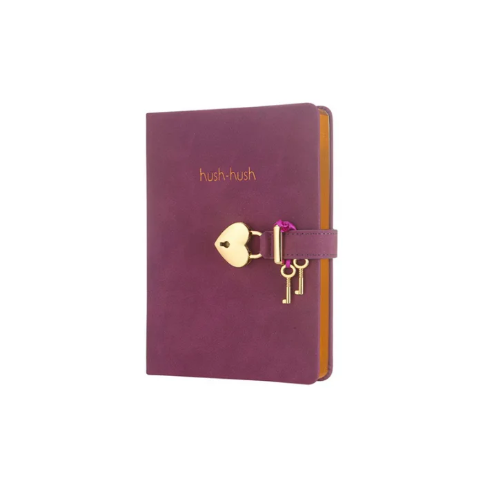 VJ HATIRA DEFTERİ 13x18 HUSH HUSH KİLİTLİ 160 YP ÇİZGİLİ MOR 1332