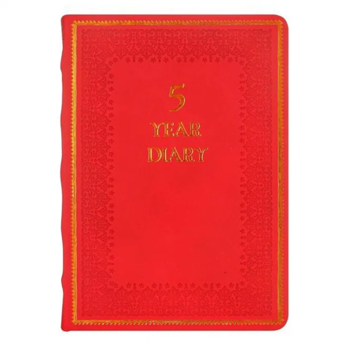 VJ VİCTORİAS JOURNALS 5 YILLIK TARİHSİZ AJANDA VİNTAGE OLD BOOK 5526