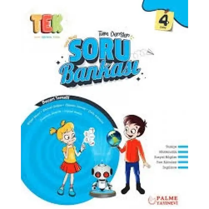 4. Sınıf Tek Tüm Dersler Yeni Nesil Soru Bankası PALME