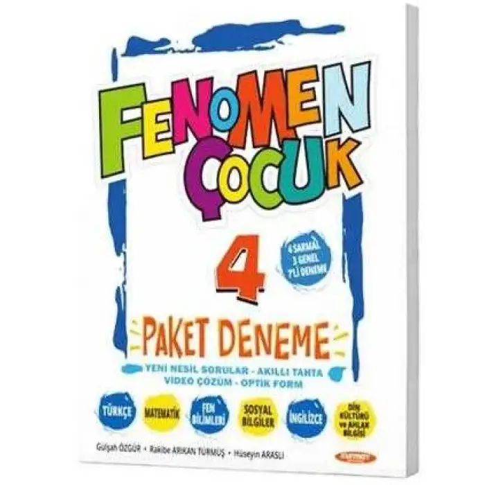 4. Sınıf Tüm Dersler Paket Deneme ( 7 Deneme) Fenomen Çocuk