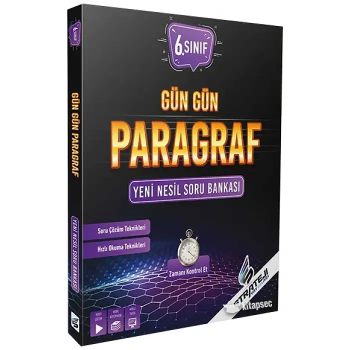 6.Sınıf Gün Gün Paragraf Soru Bankası Strateji Yayınları