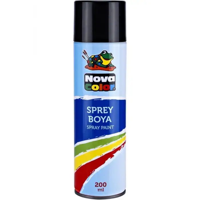 KARSLIOĞLU N.COLOR SPREY BOYA 200 ml.SİYAH