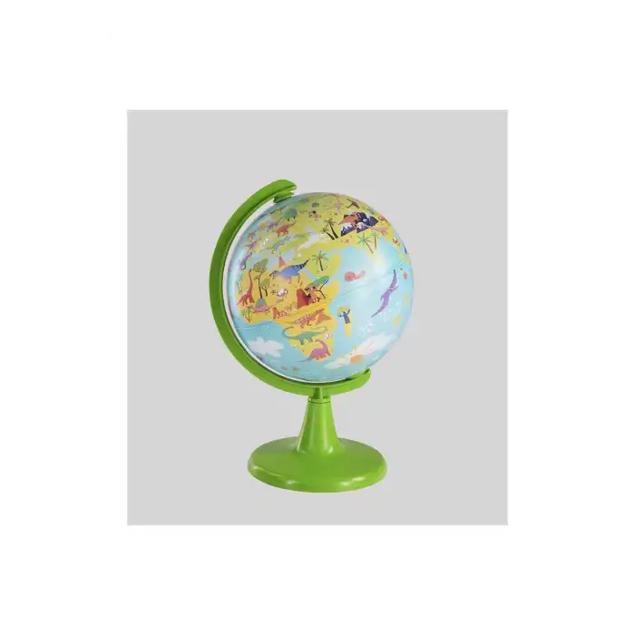 15CM KİDS DİNO WORLD GLOBE + PUZZLE (54PCS)