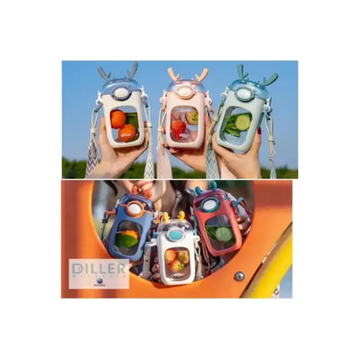 VAGONLİFE DILLER PİPETLİ MATARA T-4015 400ML BEYAZ