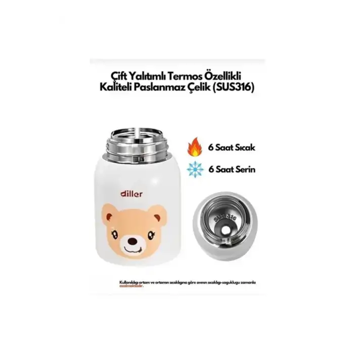 TERMOS ÇELİK 300ML KARMA GRİ