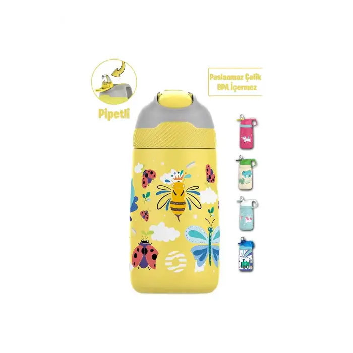 MATARA PASLANMAZ ÇELİK 350 ML SARI ARI