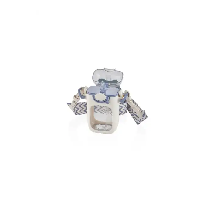 MATARA TRİTAN PİPETLİ 400 ML KARMA MAVİ-KREM