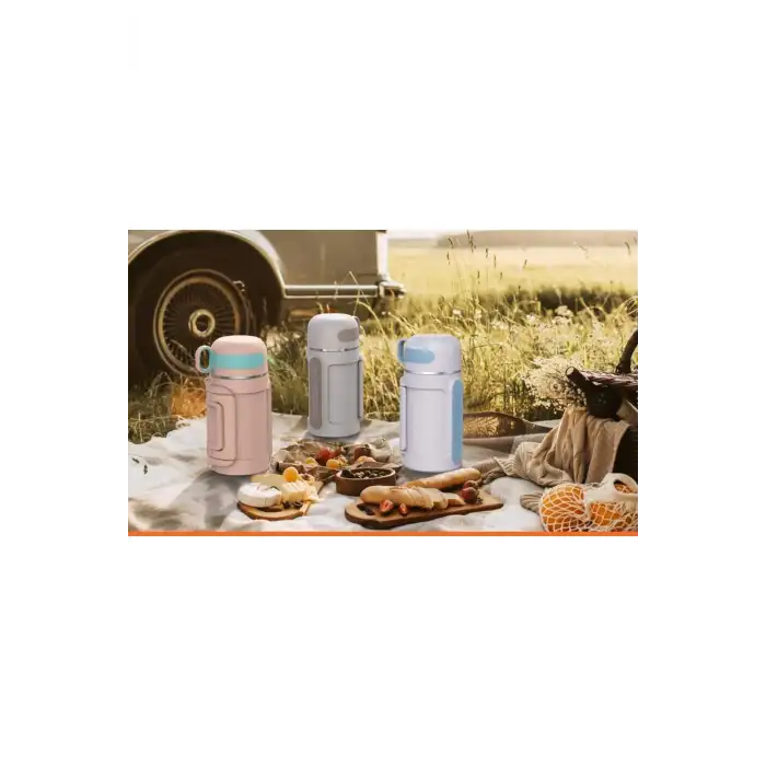 Çelik Sport Termos 1000ml Gri