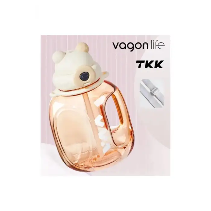 Vagonlife Tritan Su Matarası 1200 Ml Beyaz V-1002