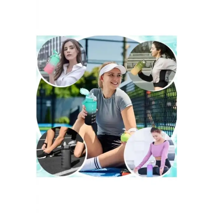 Vagon Matara Policarbon 2000 Ml Pembe Yeşil SiyaH